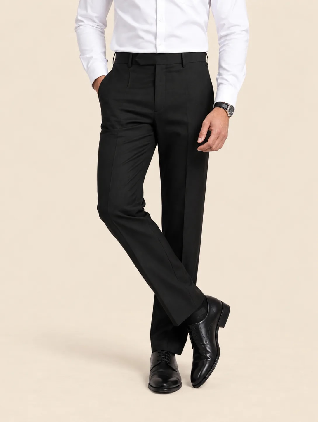Signature TR Flexi Waist Trousers - Black