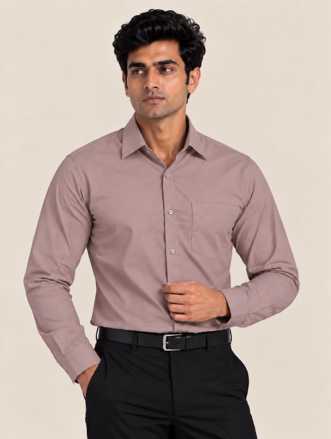 Signature TR Men's Boardroom Shirt - Dusty Pink