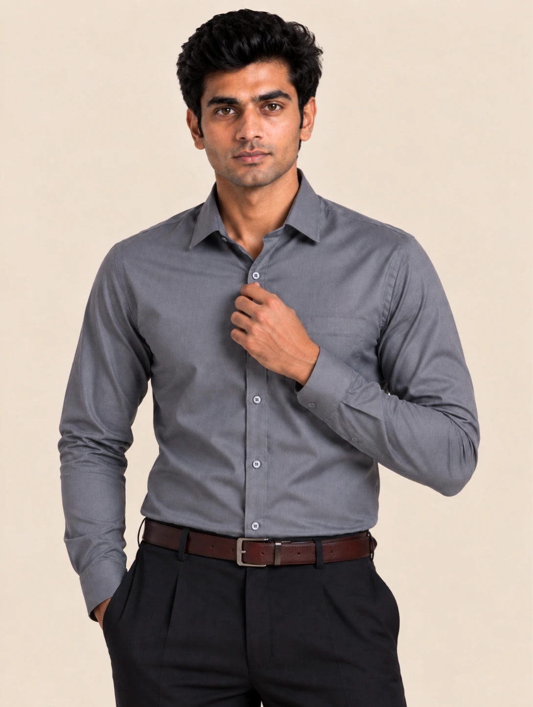 Signature TR Men's Boardroom Shirt - Grey