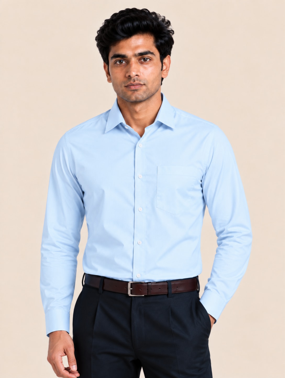 Signature TR Men's Boardroom Shirt - Winter Blue