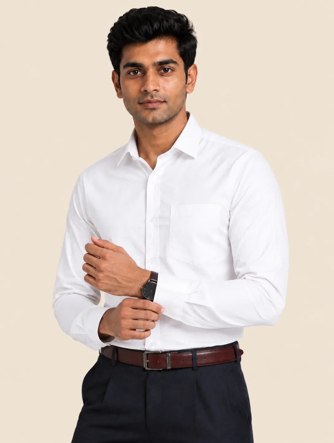 Signature TR Men's Boardroom Shirt - White