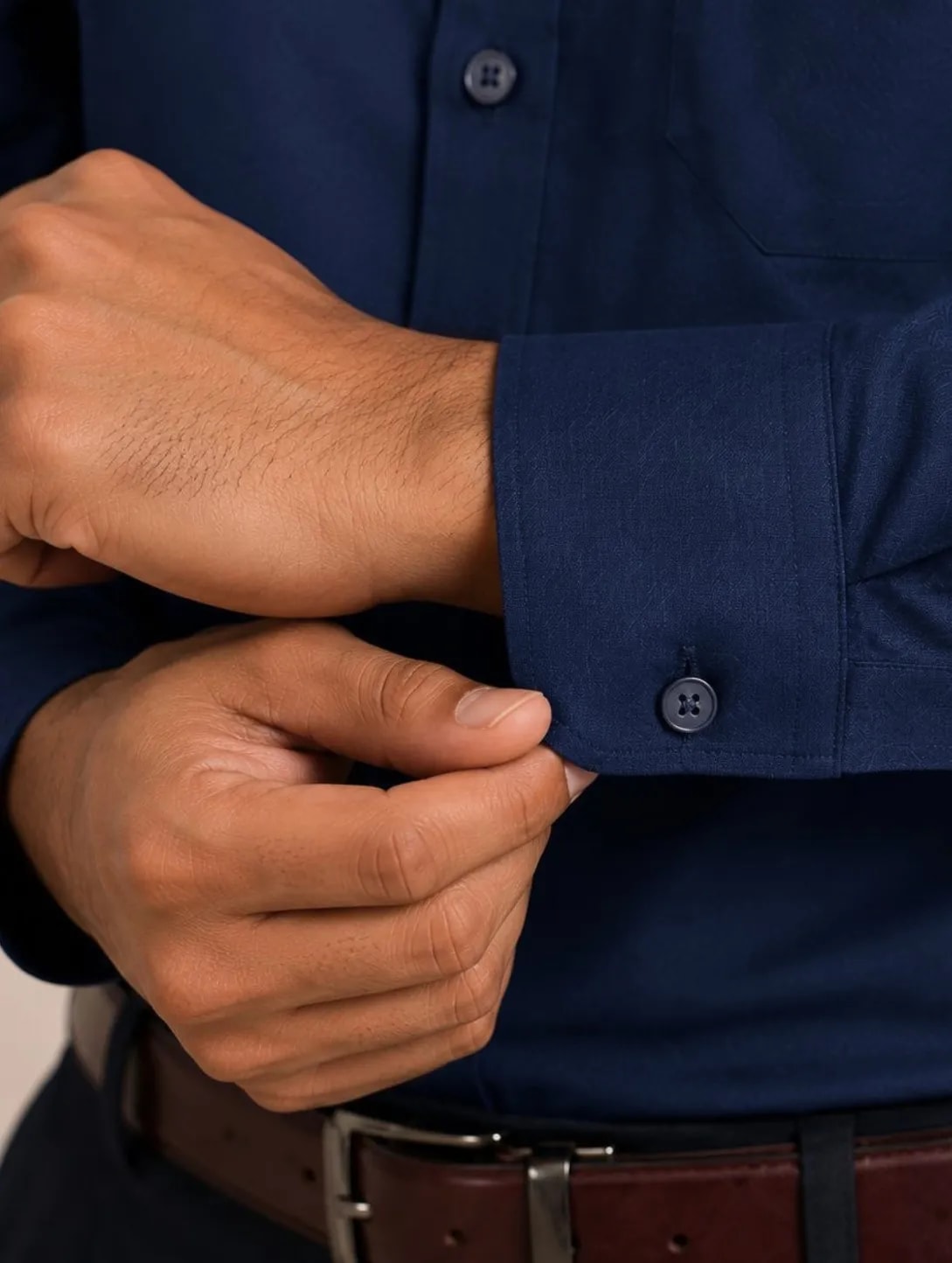 Cuff of the Signature TR boardroom shirt